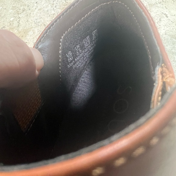 Naturalizer SOUL  “Respect” Women’s Bootie Vegan Leather Size 8 Camel Brown - Picture 6 of 8